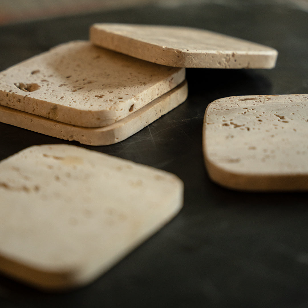 Travertine Coasters